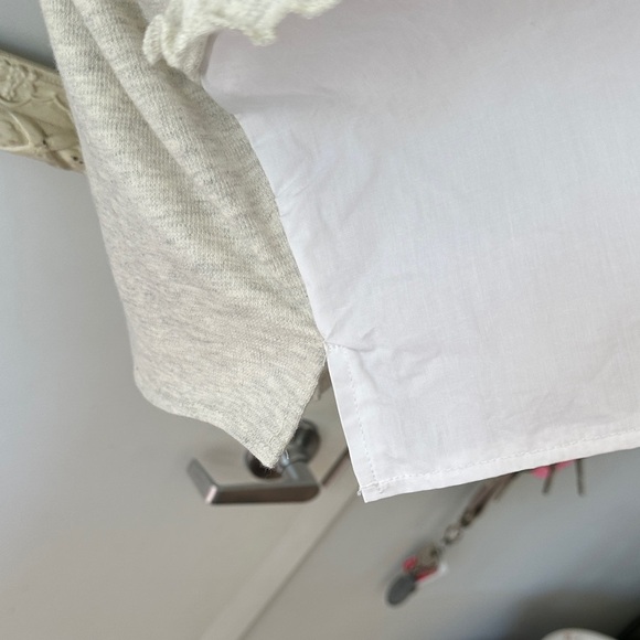 ONTWELFTH | Beige and White Ruffled Blouse - Picture 6 of 12